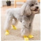 thumbnail image 4 of Zapatos para perros Protector de patas Cubierta de lluvia de goma Botas de lluvia antideslizantes de goma impermeables para cachorros de gatos pequeños y medianos 4 piezas Amarillo (S) ER, 4 of 5