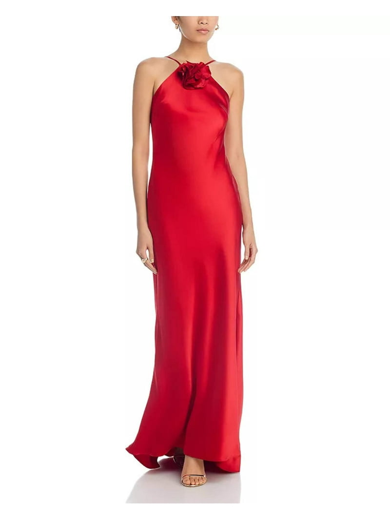 Aqua Womens Satin Sleeveless Evening Dress - Walmart.com