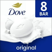 Dove Beauty Bar Womens Bath Soap Original, 3.75 oz 8 Bars