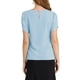 thumbnail image 3 of INSPIRAR CHIC Blusa de Cuello en V con Corte para Mujeres, Top Casual con Mangas Cortadas, Talla S, Azul Claro, 3 of 8