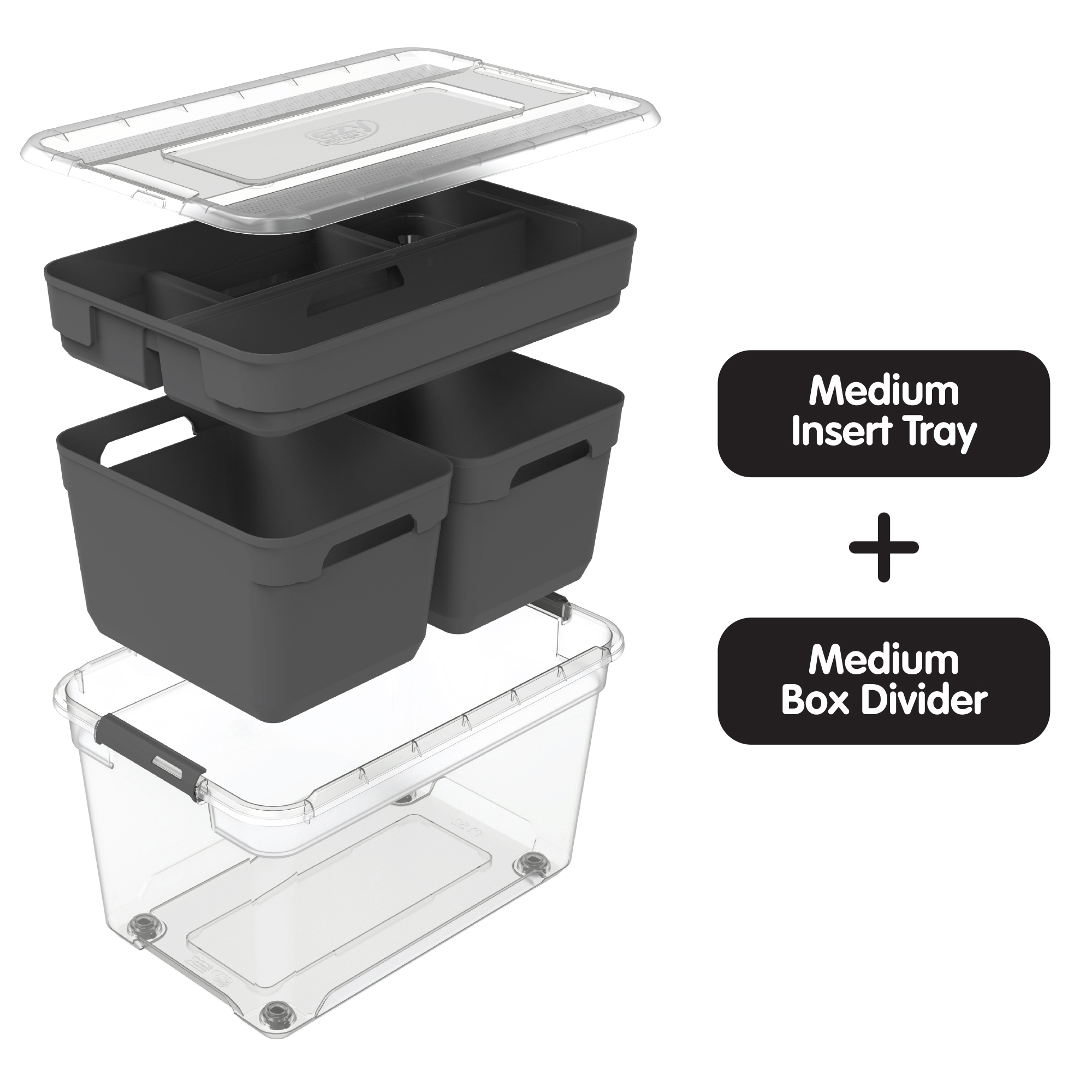 Ezy Storage Solutions Plus Medium Box Dividers, 8 Pack