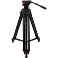 thumbnail image 3 of RedLine 7518-3 Professional Video Tripod with F18-3 Fluid Head + Redline D3 Universal Folding Dolly, 3 of 8