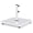 White, variant on Umbrella Base 42lbs with Stainless Steel Umbrella Tube, Heavy Duty Square Metal -in Cement Umbrella Stand, Black