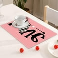 thumbnail image 4 of Table Place Mats Valentine'S Day Pinks Meal Mat Linen Printed Table Mat Home Kitchen Table Insulation Mat Quilted Placemats Square Placemats, 4 of 5