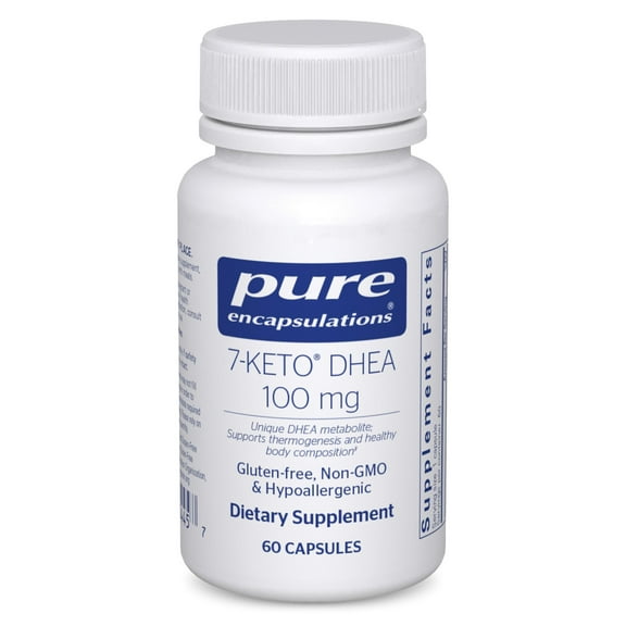 Pure Encapsulations 7-KETO DHEA 100 mg | Unique DHEA Metabolite Supplement to Support Thermogenesis and Healthy Body Composition* | 60 Capsules