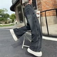 thumbnail image 6 of BOOMNY Girls Baggy Jeans Wide Leg Jeans for Girl Trendy Embroidery Y2K Elastic Waist Denim Pants With Pocket, 6 of 7