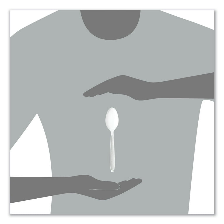 Impress Heavyweight Full-Length Polystyrene Cutlery, Teaspoon, White, 100/Box, 10 Boxes/Carton Impress Heavyweight Full-Length Polystyrene Cutlery, Teaspoon, White, 100/Box, 10 Boxes/Carton