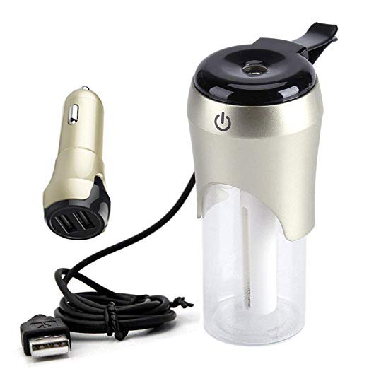 Yosoo Car Diffuser- Humidifier and Essential Oil Diffuser, Portable