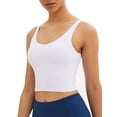 thumbnail image 5 of Summer Crop Tank Tops Padded Sports Bra for Women Padded Sports Bra Longline Camisole Crop Tank Tops Seamless Workout Yoga Cute Bra, 5 of 5