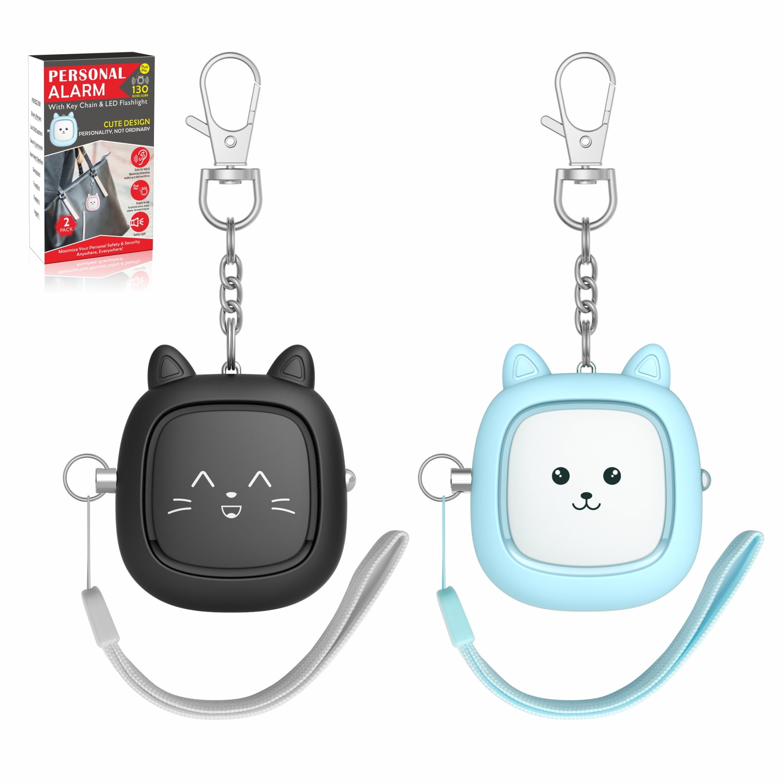 Buy Hearprotek Personal Safety Alarm,130DB Alarm Keychian,Cute Alarm