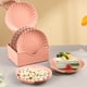 thumbnail image 5 of Juego de cubiertos de 10 piezas con bandeja de comida de 6.29 pulgadas, tazón para frutas y refrigerios, adecuado para restaurantes, tiendas de alimentos, salas de comedor, juego de platos con expulsi, 5 of 6