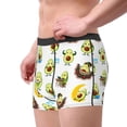 thumbnail image 4 of Daiia Funny Avocado In Mexican Clothes Men's Underwear Boxer Briefs, Cotton Stretch Moisture-Wicking Underwear-Medium, 4 of 9