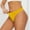 Yellow, variant on Swuxness Women's Low Waist Seamless Thong Briefs, Panties for Women, Women's Solid Color Ice Silk Comfortable Breathable Soft Stretch Thong Panties Yellow, S