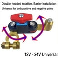 thumbnail image 3 of QenASHaing Universal 16-17mm Car Battery Terminal Connectors, Double-Sided Rotation for Easy Secure Installation, Positive & Negative Posts for Vehicles, Trucks, SUVs, 3 of 8