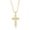 Gold & Silver, variant on Men's Black & Silver Cross Necklace in Stainless Steel - Hypoallergenic Necklace for Men - Fine Religious Jewelry for Him - Unique Necklace for Baptism, Communion & Confirmation