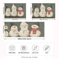 thumbnail image 2 of Yayeee Pillowcase King Size Set of 2 Satin Wrinkle Resistant Pillow Case, Gray Snowmen, 2 of 7