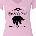 thumbnail image 4 of Inktastic Grammie Bear Grandma Women's V-Neck T-Shirt, 4 of 5