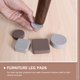 thumbnail image 4 of SWETRACE 8Ud Protectores Para Patas De Muebles En Silicona Color Marrón Fácil De Usar Y Antideslizante, 4 of 8