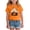 HLshirt307-Orange, variant on xaweyi Halloween T Shirt for Kids Girls Cute Ghost with Bow Graphic Short Sleeve Crew Neck,Sizes 10-11 Years