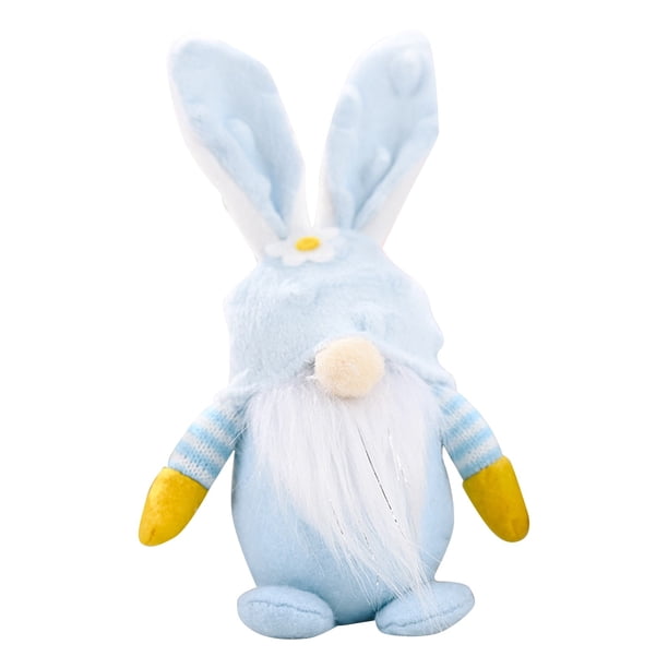 Conejito de Pascua sin cara Gnomos infantiles 40 cm Decoración enana Muñeco conejo Muñeco de juguete