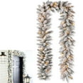 thumbnail image 6 of LanSuare 8.8FT Christmas Snowy Garland with Lights, Pre-lit Battery Operated Xmas Snowy Garland, Suitable for Mantle, Stairs, Fireplace, Outdoor, Home Decor, 6 of 6