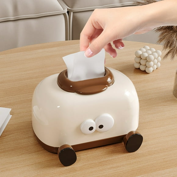 Nkmbld Essentials Toilet Tissue Box Toilet Paper Box Composite Board Cover Scandinavian Tissue Box Household Living Room Coffee Table Drawer Box Transparent Restaurant Drawer Box