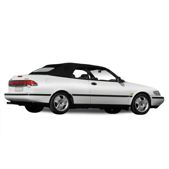 Sierra Auto Tops Convertible Top Replacement for SAAB 9-3 1998-2003, German Classic Canvas, Black