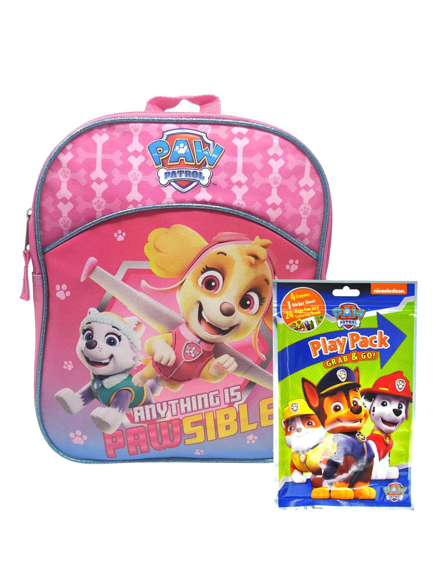walmart paw patrol book bag