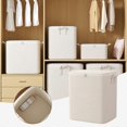 thumbnail image 3 of Zipper Clothes Storage Containers with Handle Large Capacity Home Storage Box for Blanket Wardrobe, 3 of 5