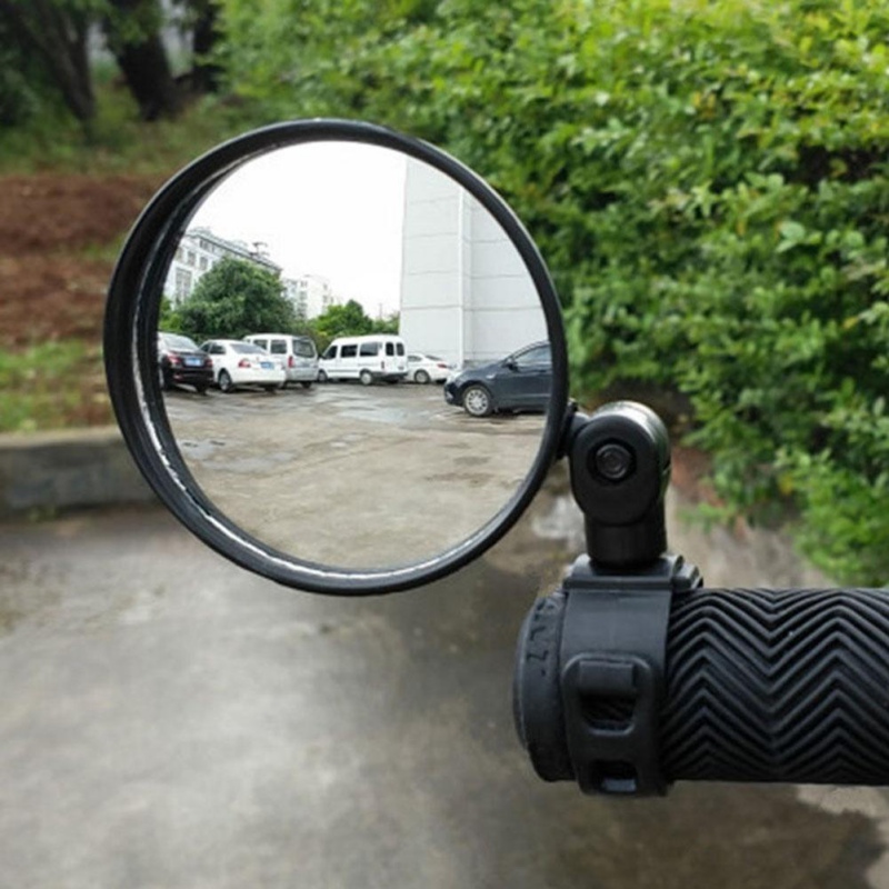 1PC Rearview Mirror 360° Rotate Bicycle Handlebar Portable Accessories