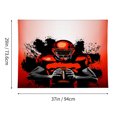 thumbnail image 2 of Tapestry Wall Hanging American Football Red Tapestries Home Decor for Bedroom Aesthetic 37 X29 IN, 2 of 3