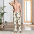 thumbnail image 6 of Lsque Snake And Moon Print Men's Pajama Pants, Lounge Pant - Comfortable Home Wear,Elastic Waistband, Stylish Design-Small, 6 of 9