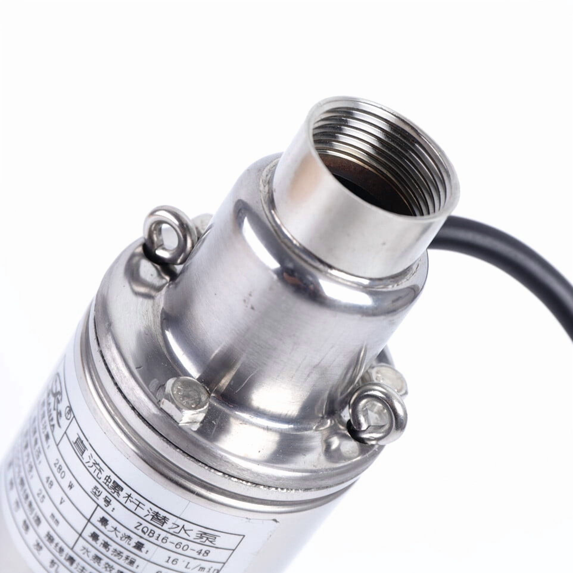 48Volt Solar Deep Well Water Pump Submersible Water Pump Pond Irrigation Farm C Borehole Pump, Submersible Fountain Pump for Industrial, Irrigation, Home Use