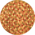 thumbnail image 1 of Ahgly Company Indoor Round Southwestern Orange Country Area Rugs, 8' Round, 1 of 1