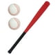 thumbnail image 3 of Juego de bates y pelotas de béisbol para niños, ideal para practicar deportes con pelota. rojo 54cm, 3 of 9