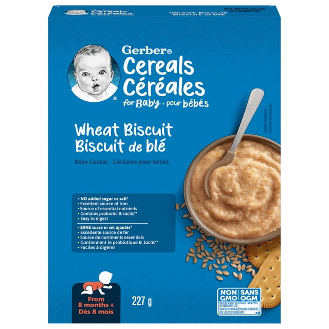 GERBER Stage 3 Wheat Biscuit Baby Cereal