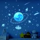 thumbnail image 1 of Pegatinas de pared luminosas TANGJMXG forma de planeta luz azul para habitaciones de niños decoración del hogar, 1 of 3