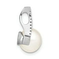 thumbnail image 2 of FB Jewels 14K White Gold 9-10mm White Button FW Cultured Pearl and Diamond Pendant, 2 of 4