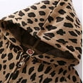 thumbnail image 4 of Styles I Love Unisex Baby Boys Girls Brown Leopard Hooded Long Sleeve Cotton Zipper Romper Autumn Animal Print Baby Clothing (12 Months), 4 of 7