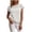 *White, variant on ClodeEU Women's Crewneck Short Sleeve Top with Cutout ,Casual Solid Color Summer Blouse Blue,Women's Plus L