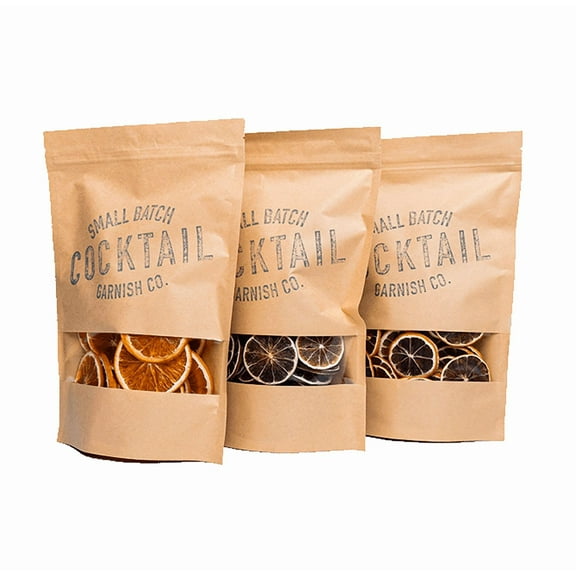 3-Pack Dehydrated Orange, Lemon, Lime, 9oz total, 135  slices