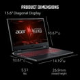 thumbnail image 3 of Acer Nitro 5 AN515-58-525P Gaming Laptop | Intel Core i5-12500H | NVIDIA GeForce RTX 3050 Laptop GPU | 15.6" FHD 144Hz IPS Display | 8GB DDR4 | 512GB PCIe Gen 4 SSD | Killer Wi-Fi 6 | Backlit Keyboard, 3 of 11