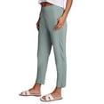 thumbnail image 4 of RBX Active Women's Ribbed Side Woven Ankle Pant With Pockets, 4 of 5
