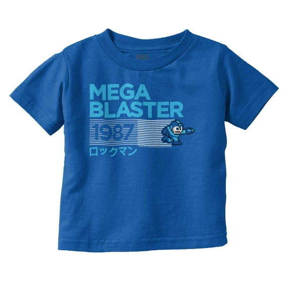 Classic Video Game Mega Man Blaster Toddler Boy Girl T Shirt Infant Toddler Brisco Brands 12M