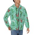 thumbnail image 4 of Zip Up Hoodies for Men - Saffron Greenery Long Sleeve Comfrt Men'S Fashion Hoodies & Sweatshirts, Jackets for Men Hoodies Pullover Clothing Clothes with Pouch, 4 of 5