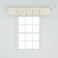thumbnail image 2 of Ambesonne Marine Valance Pack of 2, Nostalgic Pastel Shells Art, 54"X12", Beige Dark Turquoise, 2 of 4