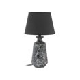 thumbnail image 1 of Ceramic Table Lamp With Shade (Lincoln) (Black), 1 of 1