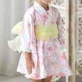 thumbnail image 2 of TAIAOJING Toddler Trendy Girls Outfits Sets Stylish Printed Kimono Long Sleeve Set For Casual Wear For Girls Ages 1-6 For Year Round Fashion Boho 4-5Y, 2 of 7
