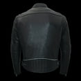 thumbnail image 4 of Milwaukee Leather MLM1560 Men's Black Long Body and Vented Motorcycle Leather Jacket 2X-Large, 4 of 10