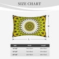 thumbnail image 6 of Balery Yellow Mandala Bedding Queen Pillow Cases - Envelope Closure - Soft Brushed Microfiber Fabric - Shrinkage and Fade Resistant Pillow Cases-, 6 of 9